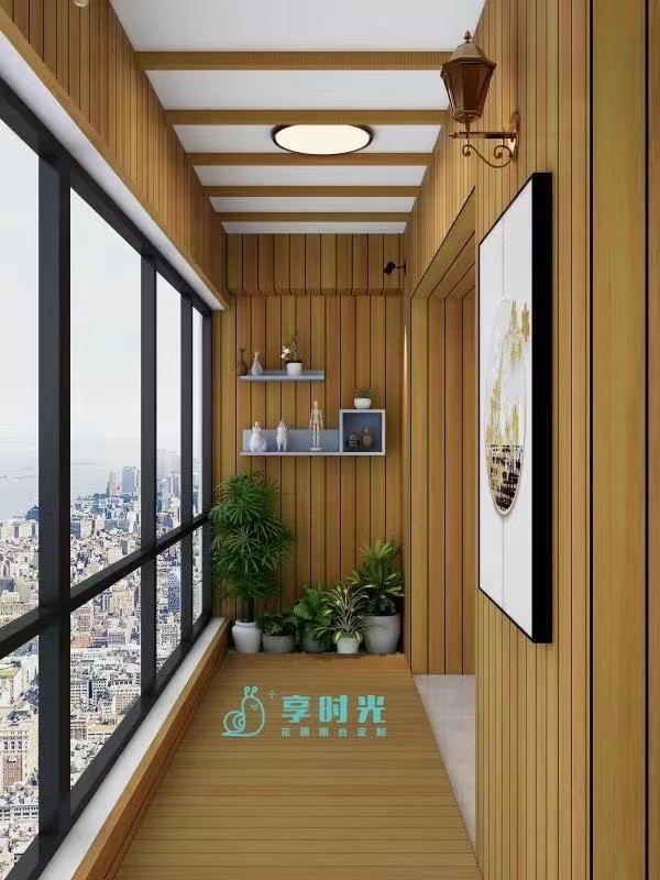享時光木陽臺|廣州網紅小區:陽臺是業主的世外桃源