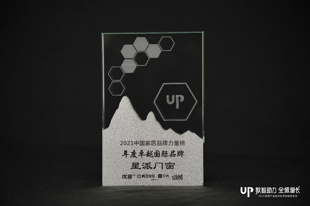 星派門窗實(shí)力斬獲&ldquo;年度卓越國際品牌&rdquo;！