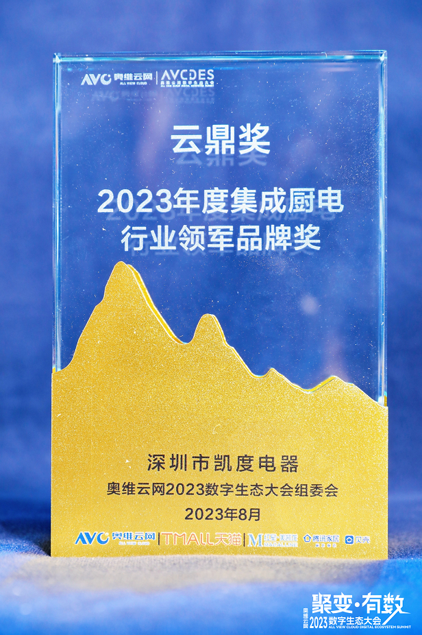 凱度榮獲&ldquo;2023年度集成廚電行業領軍品牌&rdquo;與&ldquo;匠心產品&rdquo;兩項大獎！
