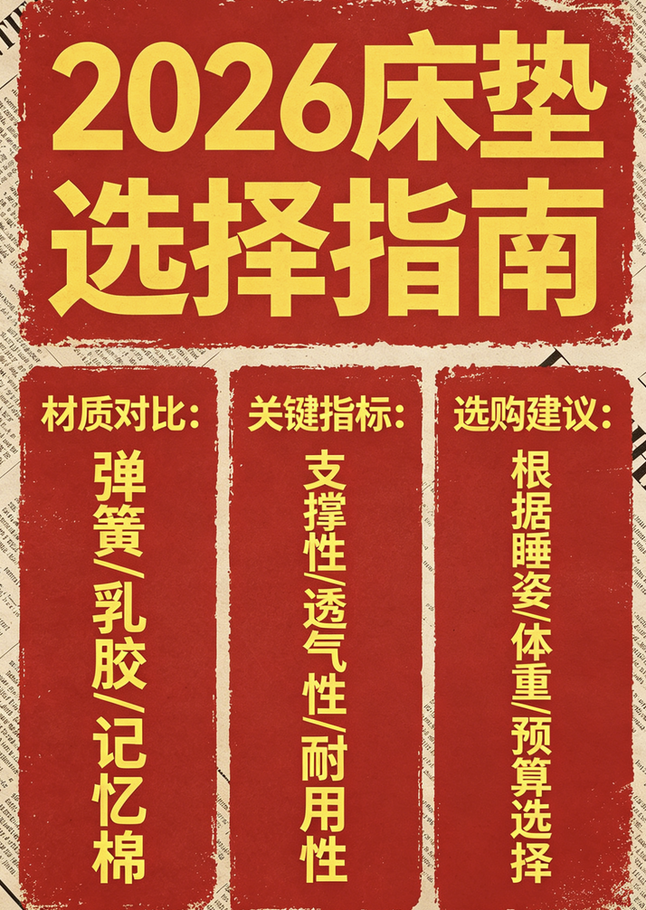 2026年最新發布：十大護脊床墊品牌推薦實測結果！
